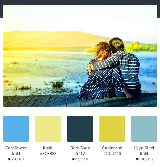 Värit kuvasta Canvan työkalulla